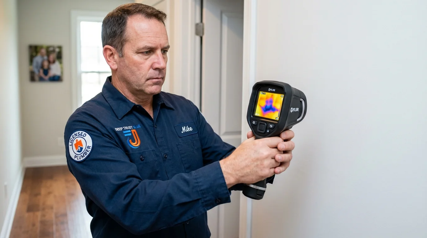 Thermal imaging leak detection by Johns Plumbing LLC in Anahola